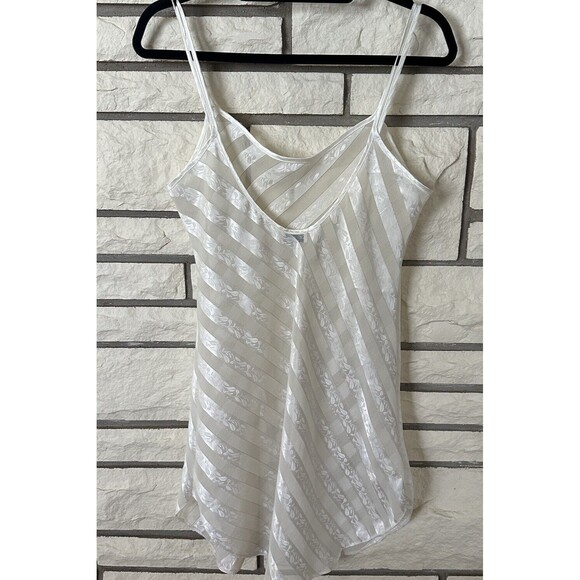 VTG Slip Dress Med Sheer 80s Boho Bridal Fairy Dainty - Picture 4 of 6